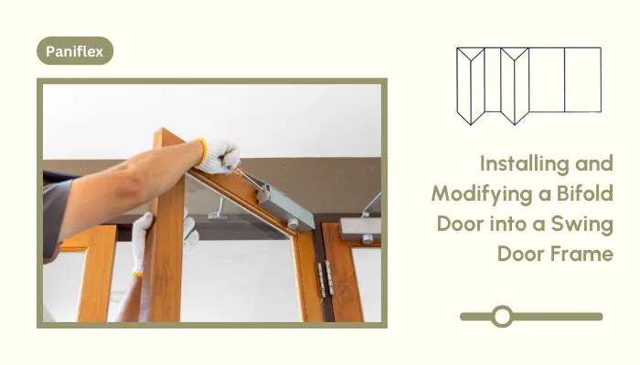 Installing and Modifying a Bifold Door into a Swing Door Frame