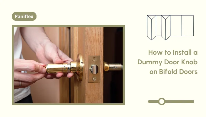 How to Install a Dummy Door Knob on Bifold Doors